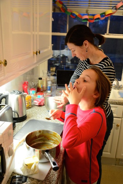 I think I ate more batter than actual biscuits.