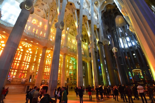 the light through the windows.